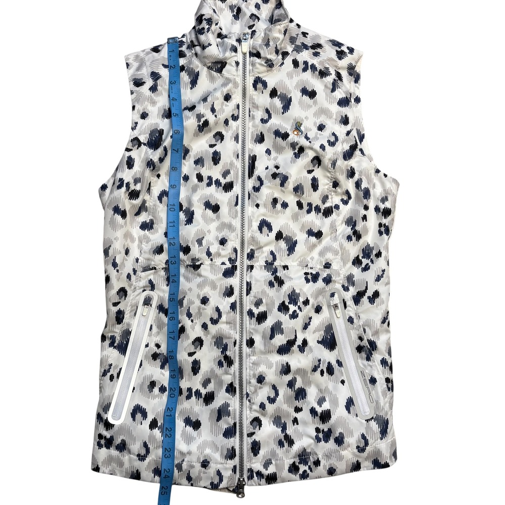 Zero Restriction Wanda Vest Silver Leopard Ikat G… - image 4